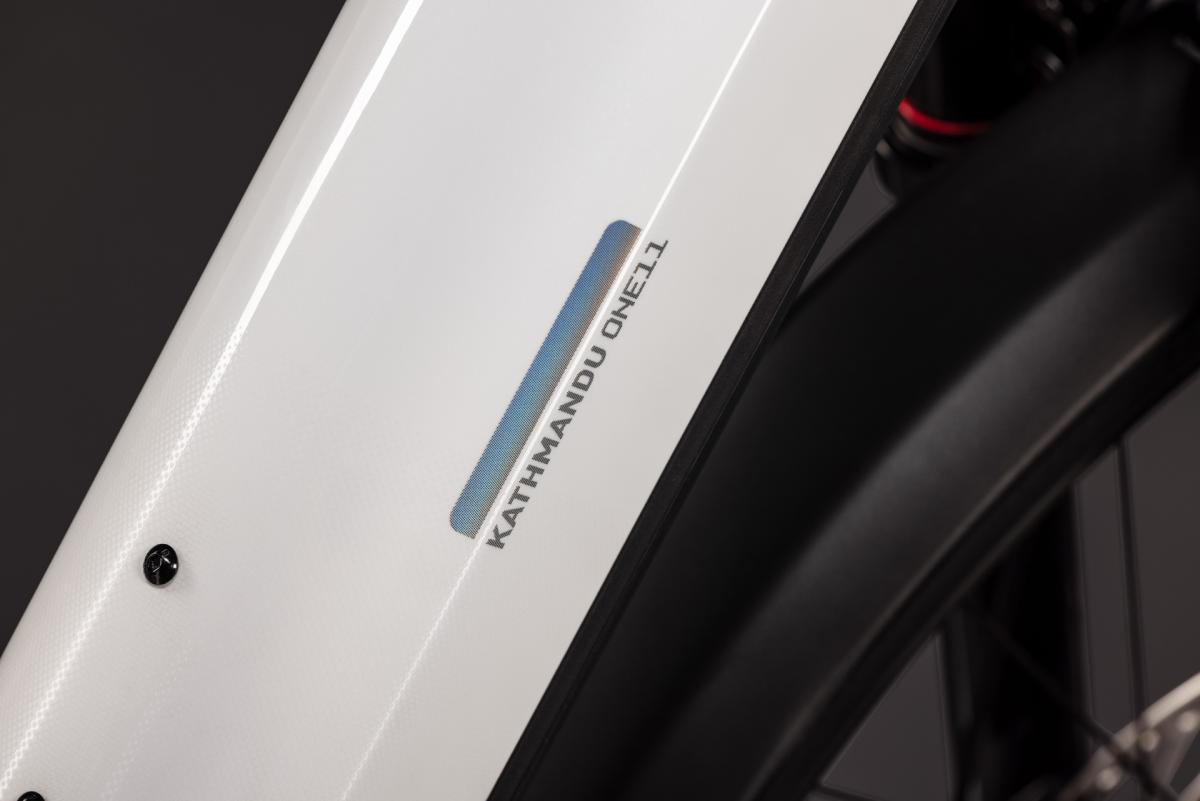 Cube Kathmandu Hybrid ONE11 HPC SLX 800 metallicwhite'n'prizm – Bild 4