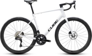 Cube Attain C:62 SLX metallicwhite'n'black